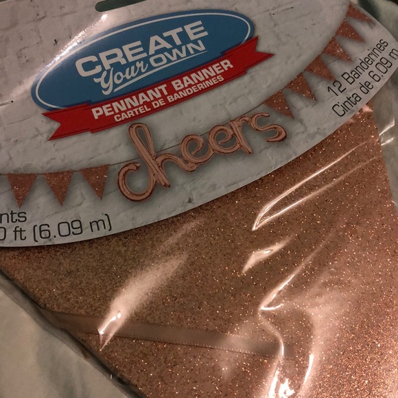 New cheers rose gold banner - Picture 2 of 2